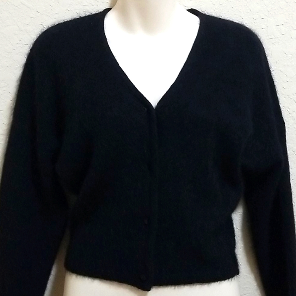 Vintage 80's Mohair cardigan dolman sleeve